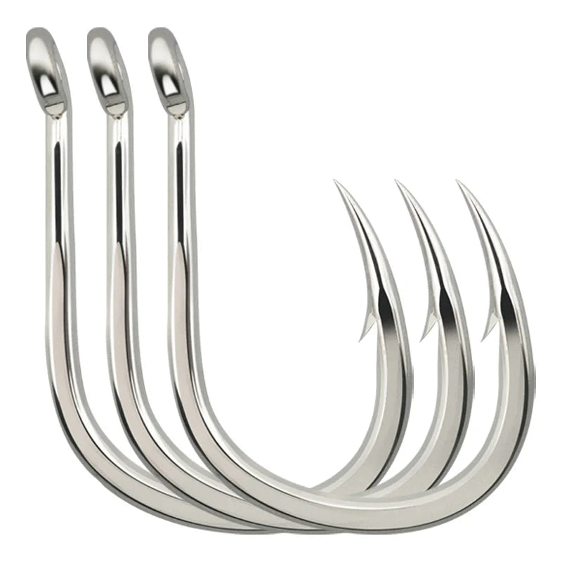 8062-5X Heavy Jigging High Carbon Steel Single Hook Big Game Tuna Saltwater Fishing Barbed Hook Slow Jigging Jig Hook