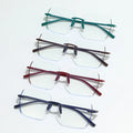 HS2159-10 1pc PC Rimless Squared Frame Blue Light Blocking Good Quality Fashion Unisex Men Women Glass Frame