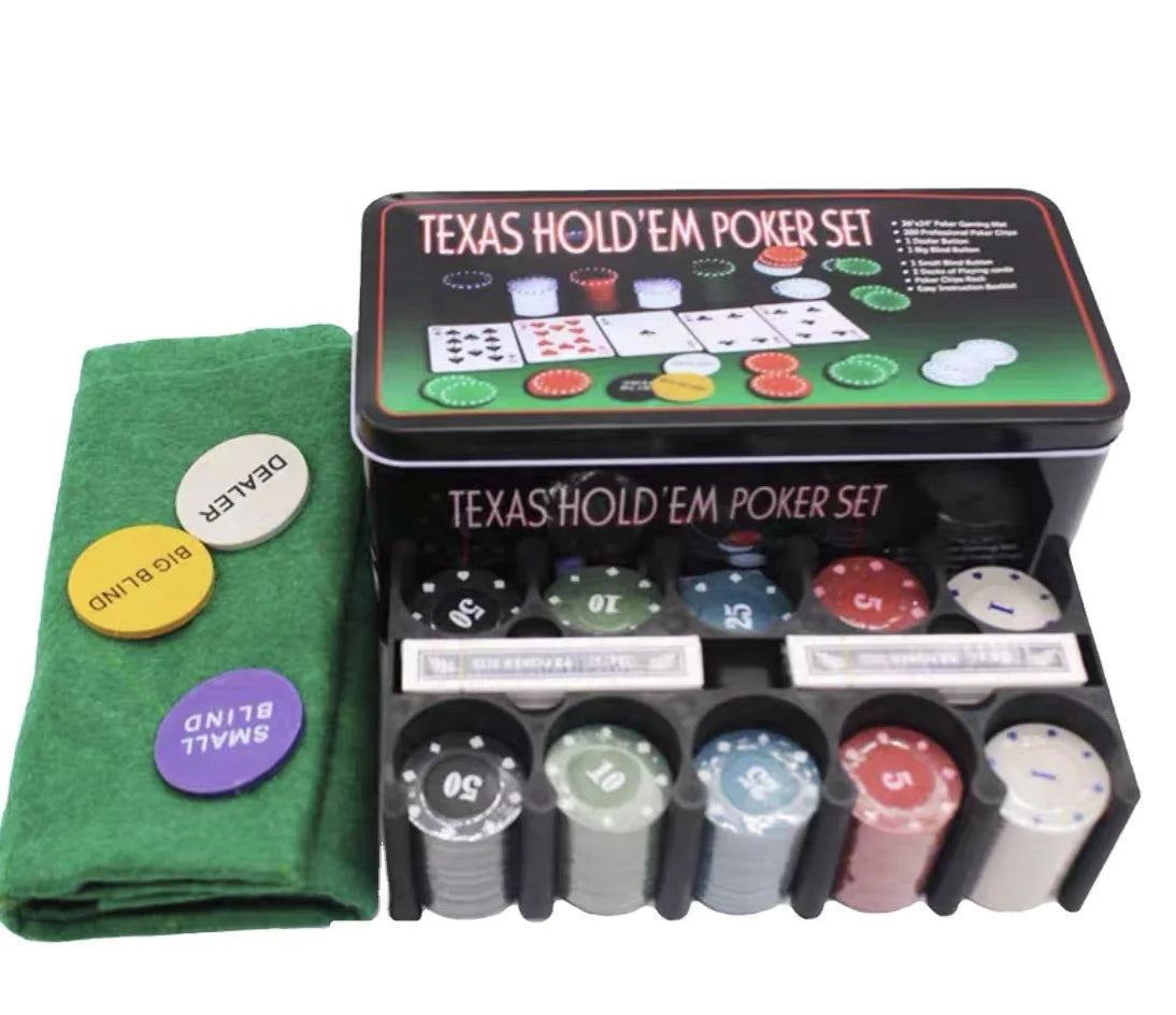 Wholesale Custom Texas Poker Chips and Tray Blackjack Gambling Products with Case Customizable Poker Chips