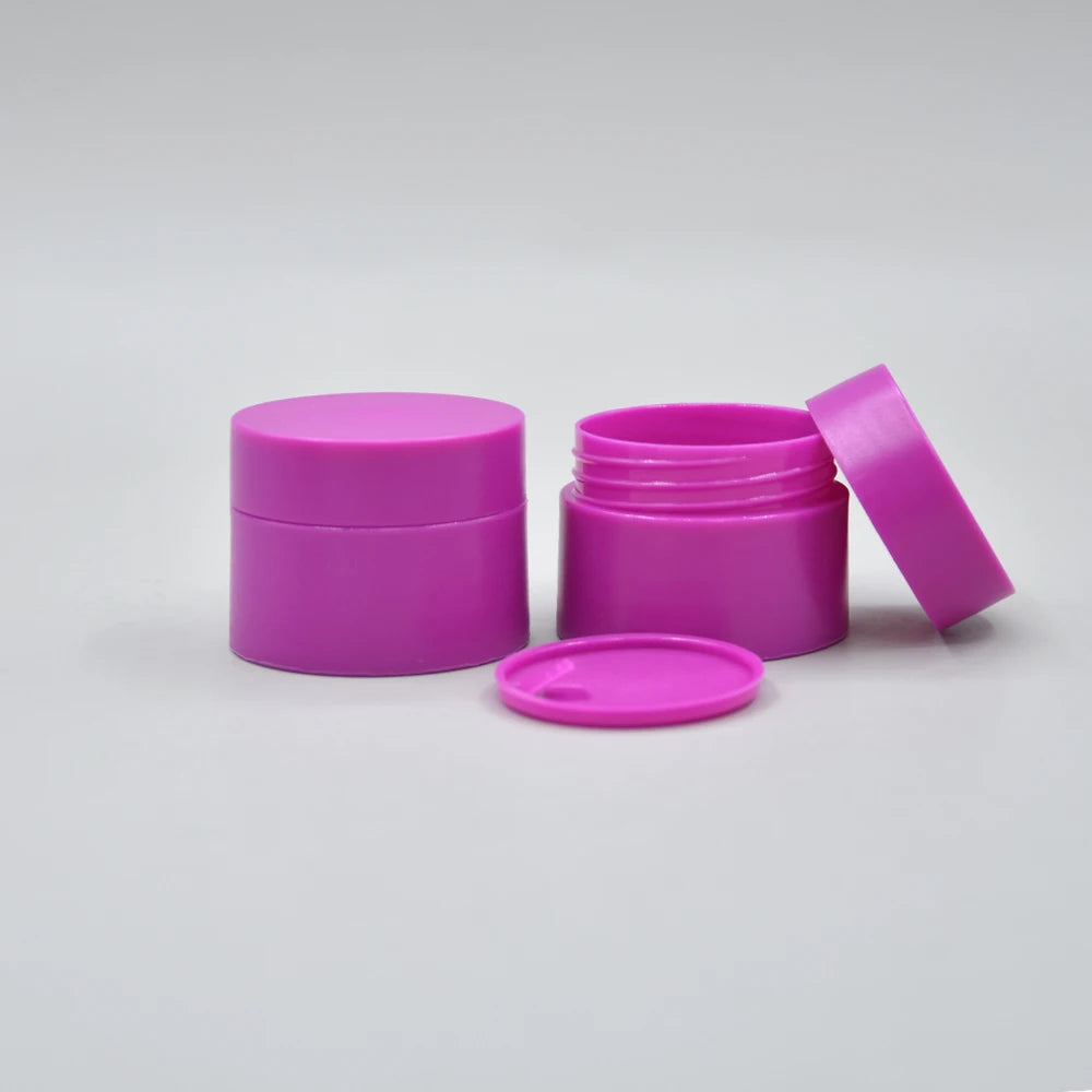 Portable 10g Mini Colorful PP Round Cream Jar Plastic Bottles for Eye Cream Hair Wax Balm Storage Skin Care Jar