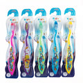 Kid's Children's Soft Toothbrush Colorful Cartoon Design Gentle Cleaning Toothbrushes for Children Oral Care