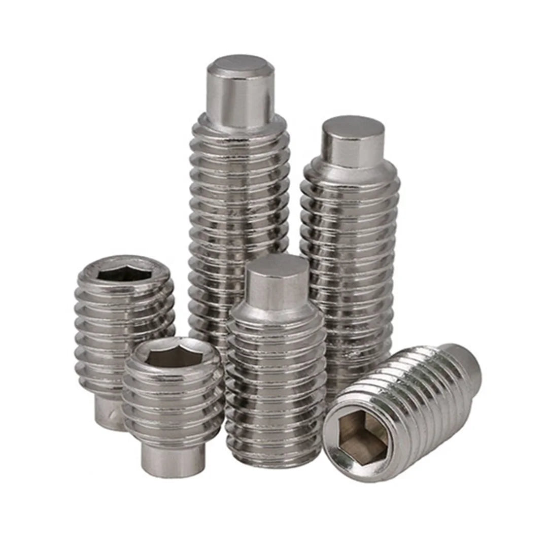 DIN915 Screw From Top Manufacturer with Ace Quality Stainless Steel Screw Din915 Hexagon Socket Set Screw With Dog Point