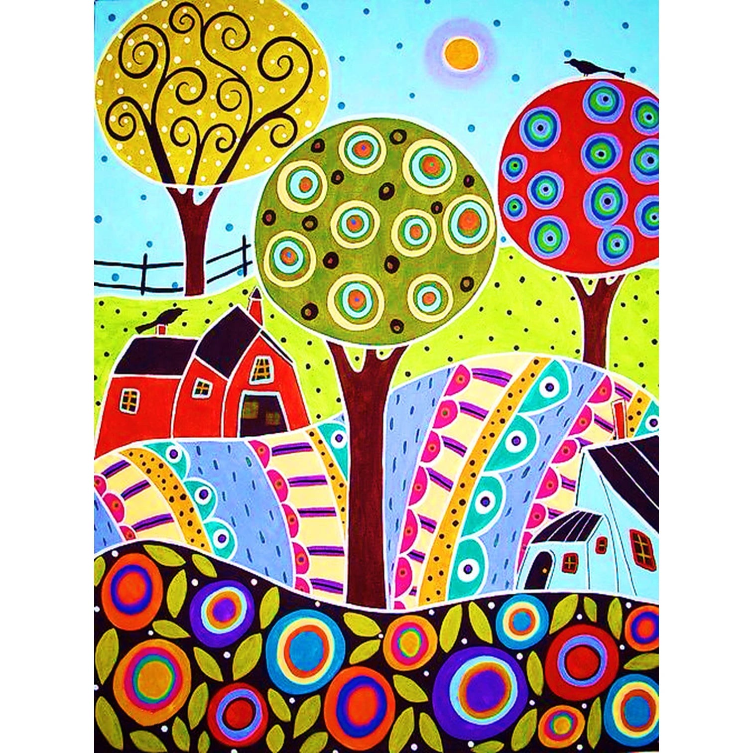 SONGWOO Wholesale Hot Sale DIY Custom Diamond Painting Kit Rhinestone Art Scenery Premium Kit