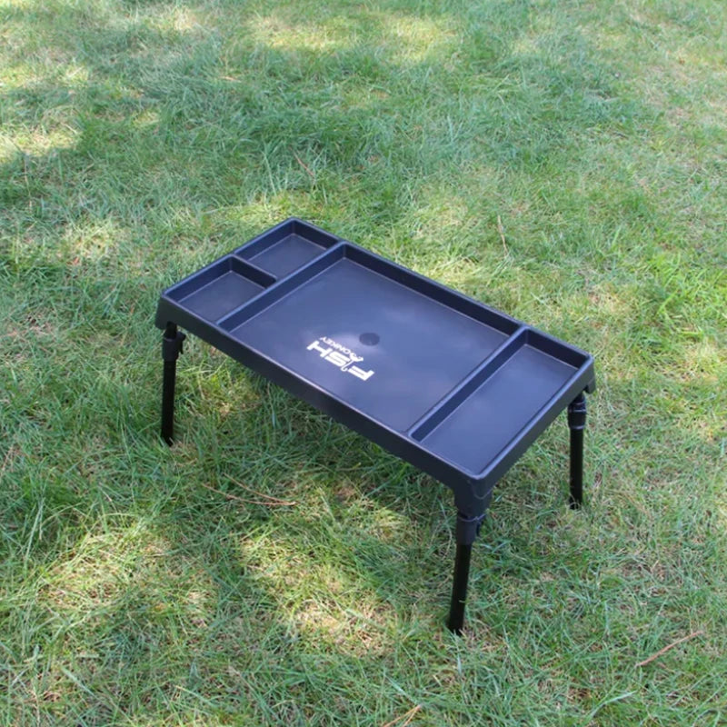 Selco Wholesale OEM Black Adjustable Leg Carp Fishing Bivvy Table Folding Spool for Lake and River Positions
