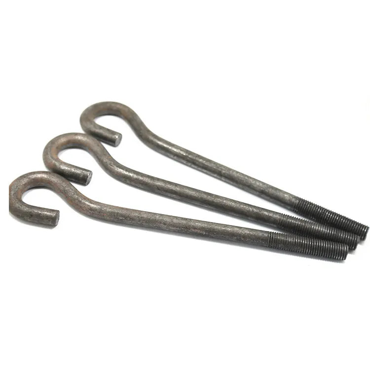 M24 Steel Foundation Anchor Bolt Plain L Type