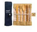 Hot Sell Bamboo Knife Fork and Spoon Travel Set