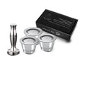 1 Pod 1 Tamper Wareset Coffeeware Accessories Stainless Steel Refillable Cafeteras for for NESPRESSO Sweet Taste Coffee Capsules