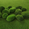 C243 Wholesale Faux Floral Arrangement Poam Moss Stone Reindeer Garden Decorative Green Artificial Moss for Window Display