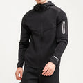 Custom Logo Men's Lightweight Waterproof Windproof Jacket Heat Reflective Zipper Gym Sports Running Jackets