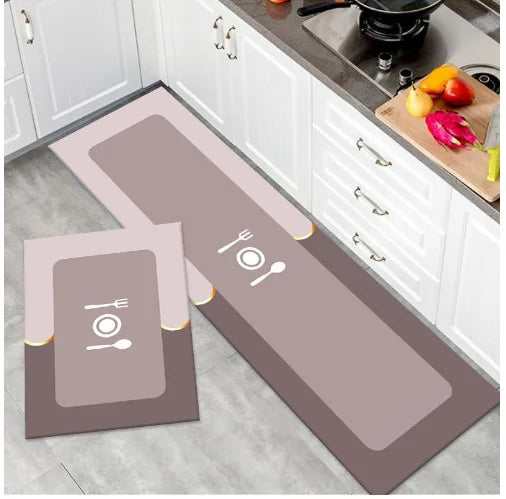Anti Fatigue Water-proof Custom PVC Anti-Slip Kitchen Runner Mat Floor Mat Sets Non Slip Kitchen Rug