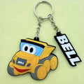 Cute Keychain in Rubber 2d Soft Pvc Keychain Custom logo Key Ring