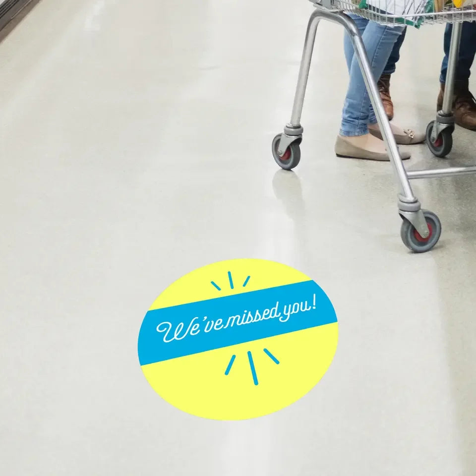 Custom Waterproof Advertising Promotion Floor Stickers Vinyl Adhesive Vinyl Flooring Decals
