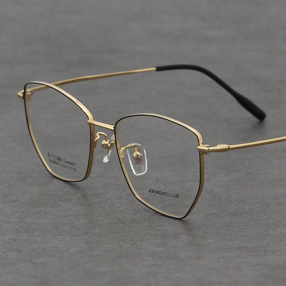 65041 Fashion Titanium Glasses Titan Optical Eyeglass Frames for Woman