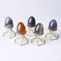 HZ Wholesale Healing Stone Folk Crafts Crystal Crazy Lace Agate Yoni Eggs Natural for Decoration