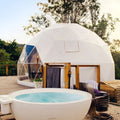 Luxury Geodesic Dome Tent House for Winter Glamping Outdoor Resort & Hotel Camping