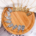 Fashion Gold Color Stainless Steel Gift the Moon Sun Star Tarot Jewelry Tarot Cards Charms Necklace for Women Girls