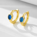 Ins Fashion Personality Trendy 925 Sterling Silver Versatile Zircon Huggie Hoop Earrings Aretes De Plata 925 Joyeria Fina