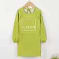 Customizable Long-Sleeved Waterproof Dirt-Proof Calligraphy Art Apron for Primary Kindergarten Durable Children's Painting