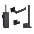 Modern Style Wall Mounted Bathroom Toilet Brush Holder 304 Stainless Steel Toilet Paper Tissue Rack 4 Sets Home Cleaning Brush