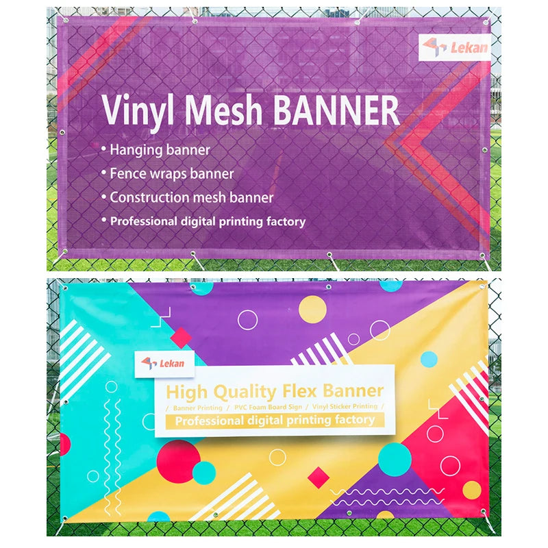 High Quality Custom PVC Vinyl Mesh Banner for Outdoor Advertising  Promotional Waterproof Flex Banners
