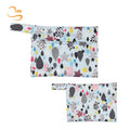 Mini PUL Printed  Waterproof Zipper Closed Carry Bag Outside Sanitary Pad Pouch