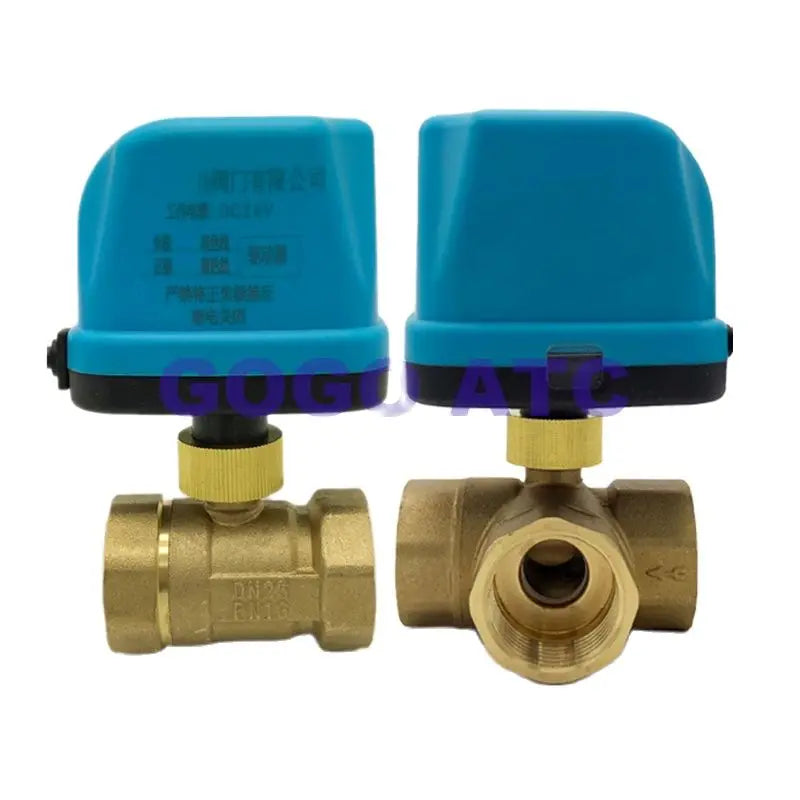 GOGO Solar Solenoid Valve Electric ADC12V24V220V air Conditioning Temperature Control Two-way Three Normally Open Close Ball Valve