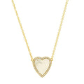Exquisite Simple Dainty Heart Cut Necklace Mesmerizing Charm Necklace Cubic Zirconia CZ Jewelry