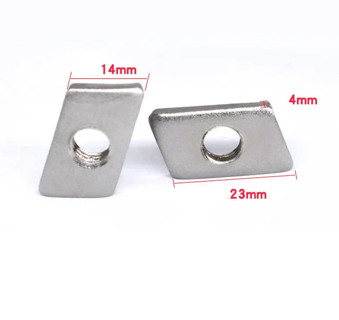 M4 M6 M8 M10 Stainless Steel 304 Rectangle Nut Square Nuts