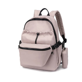 Fashion Customized Logo Mochila Waterproof School Bag Buggy Bag Travel Notebook Backpack with Small Pockets