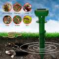Outdoor Garden Voice Control Corkscrew Vibration Stake Solar Powered ABS Mole Repeller Waterproof Snake Vole Repellent Stake MegaBDM
