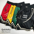 Summer Running Workout Shorts Mesh Shorts Custom logo Polyester Gym Shorts for Men