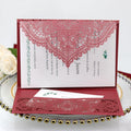 Laser Tri-fold Pocket Invitation Card with Folding Envelope Package