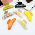 Wholesale Solid Color Jumbo Claw Clip Premium Custom Large Hair Claw Clips with logo Name Acetate Hair Grips Claw for Woman