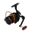 KALIOU KM1000-7000 Metal Spool Saltwater Freshwater Stream River Lake Carp Left Hand 5.2:1 Gear Ratio Black Gold Spinning