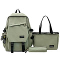 Trendy Backpack Campus Student Three-piece Set Schoolbag Simple All-matching and Lightweight Backpack Wholesale 3536