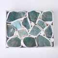 Hongzhuo Wholesale Hot Selling Tianhe Stone Crystal Raw Gemstone Healing Stones Set With Box for Sale