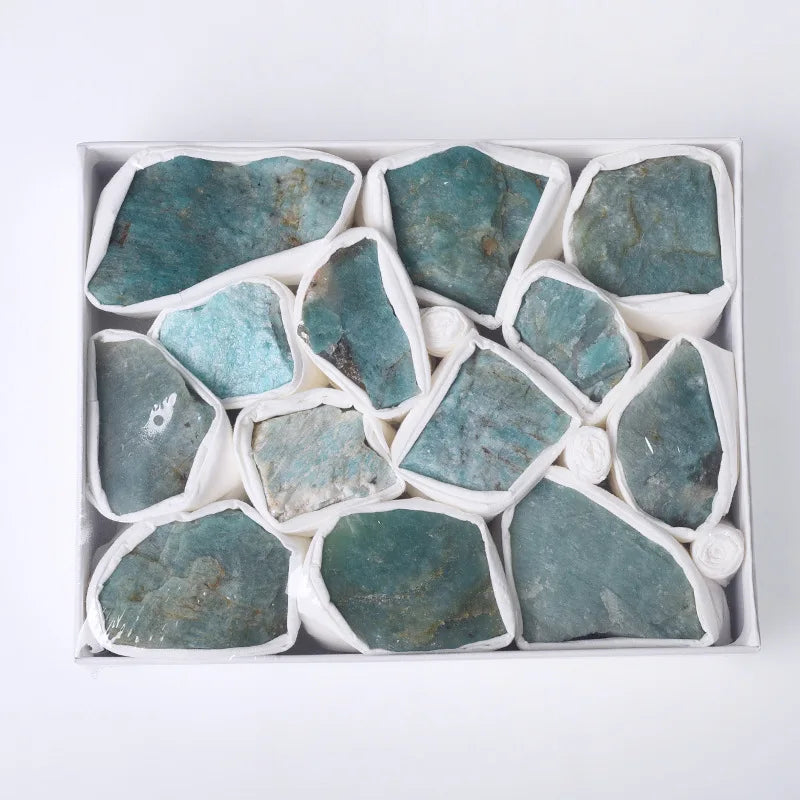 Hongzhuo Wholesale Hot Selling Tianhe Stone Crystal Raw Gemstone Healing Stones Set With Box for Sale