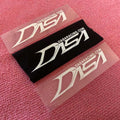 Brand logo T-shirt Neck Heat Transfer Labelwhite logo Iron on Transfer Label for Clothing