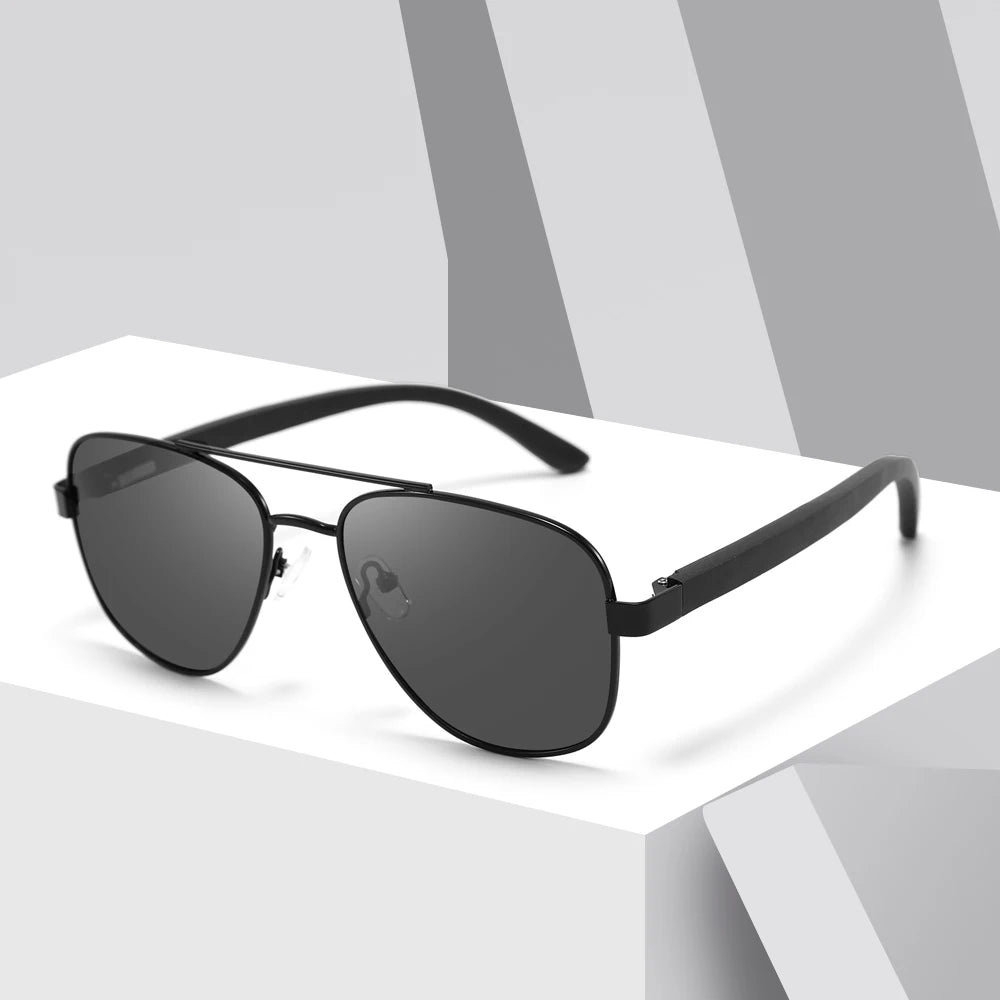 CONCHEN High Quality Sunglasses with logo Wood Sunglasses Recycled Sun Glasses Polarized Sunglasses Man