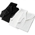 Bangladesh China Factory Price Custom Logo Embroidery Summer Polo T Shirt and Pants Set Casual T Shirt and Long Pants Sets MegaBDM