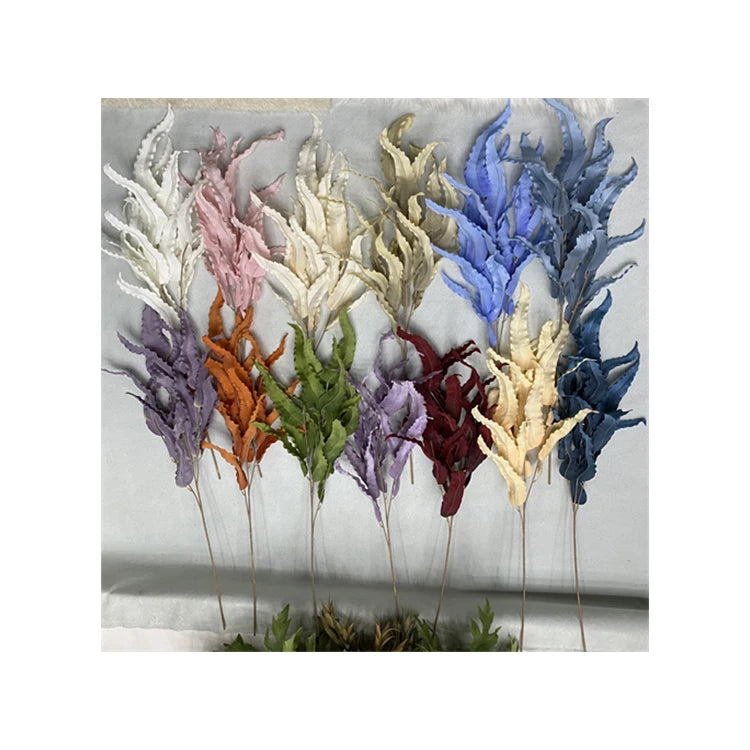 Competitively Priced Long-branch Seaweed Leaves Decorative Artificial Flowers for Wedding Mariage Decoration
