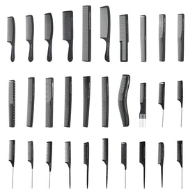 Free Sample Plastic Rat-tail Comb Hair Comb Modelling Tools Custom Logo Barber Professional Salon Fashion Comfortable Large