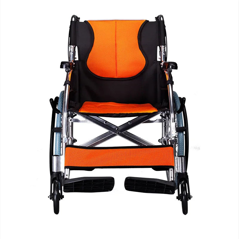 China Best Seller Cheap Foldable Aluminum Alloy Lightweight Manual Wheelchair CE Certified 1 Year Warranty for Disabled Adult