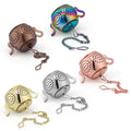 18/8 Stainless Steel Mini Tea Infuser Teapot Shape with Chain Metal Loose Strainer and Tea Leaf Infuser Filter Ball