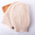 Eco-Friendly Reusable Washing Tool Natural Hemp Cotton Bath Rubbing Towel Gloves