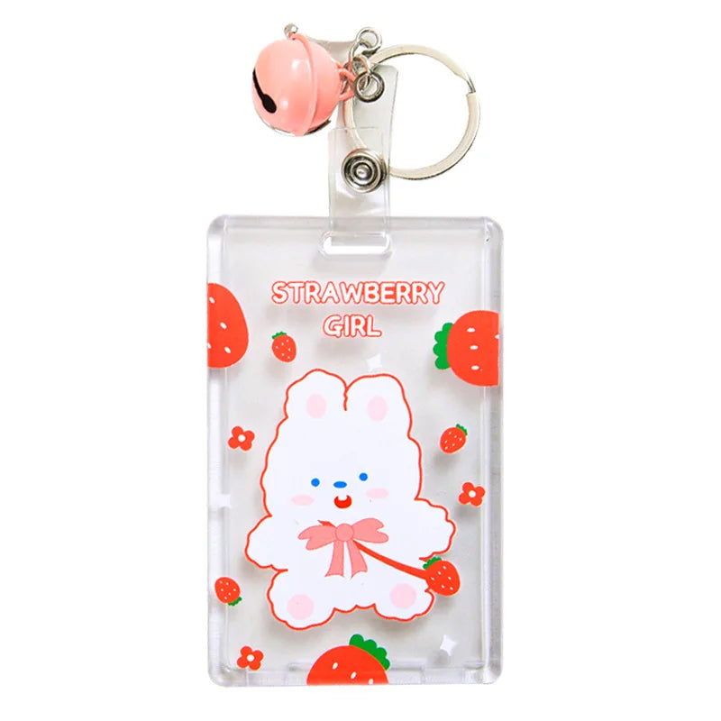 Cute Cartoon Acklie Certificate Case Case Bus Metro Rice Card IC Card Cover