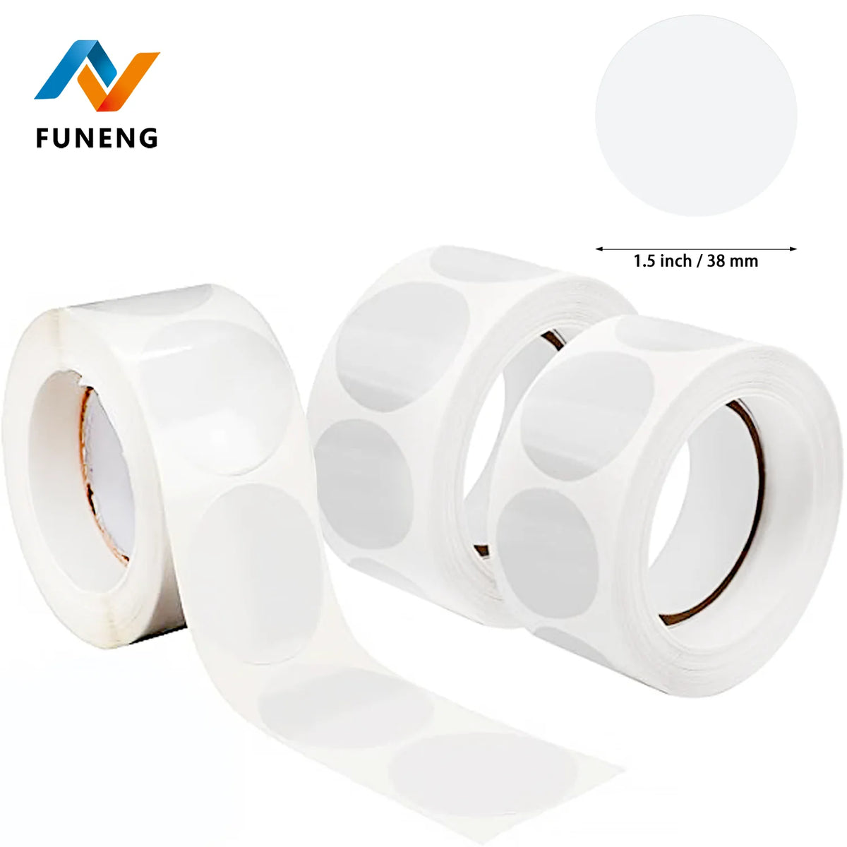 Factory Wholesale Round Waterproof Stickers Strong Adhesive Vinyl Pet Sealing Product Packaging clear Labels MegaBDM