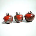 Diy Hottest Sale Customized Carved Polished African Blood Stone Crystal Applesdecoration Sculpture for Home Decoration