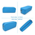 Eco-Friendly Storage Case Kids Toiletry Bag Water Resistant Large Silicone Pencil Pouches with Zipper Closure