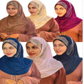 Jersey Embroidered Hijab Scarf Shawl for Muslim Women Fashion Crystal Rhinestone Beaded Beautiful Lines Long for Summer
